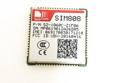 Chine Module combiné de GPS GPRS de bande de quadruple du module SIM808 SIMCOM de la puce 3G GSM GPRS à vendre