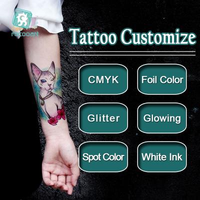 China Temporary Designing For OEM Free Metallic Tattoo Customize Manufacturer , Custom Body Logo Temporary Waterpoof Tattoo for sale