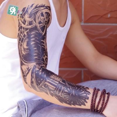 China Temporary Tattoo Hand Arm Leg Women Men Waterproof Custom Skull Skin Full Temporary Tattoo Sleeve for sale