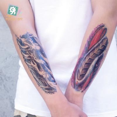 China Temporary Cool New Man Temporary 3D Half Arm Sleeve Totem Tattoo Stickers Tribal Arm Rest Body Art Designs for sale