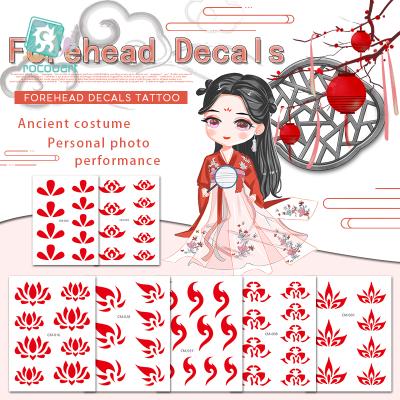 China Forehead Paste Series Temporary Tattoo Stickers,Body Face Painting Stickers Temporary Waterproof Bindi Tatoo Design for sale