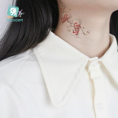 China New 2020 Temporary Colorful Temporary Tattoos, Beautiful Lycorisradiata Flower Temporary Tattoo Stickers for sale