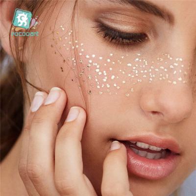 China Rocooart Temporary Face Make Up Tattoo Skin Sprinkles Glitter Freckles Tattoos Metallic Temporary Tattoos for sale