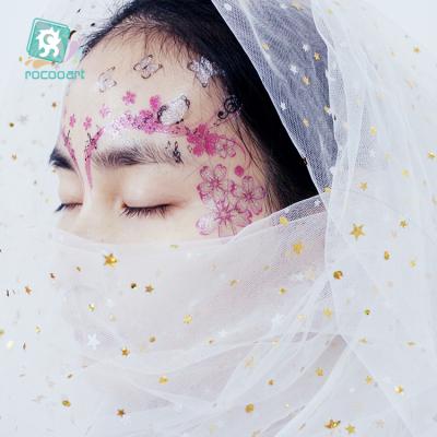 China Temporary Women Face Temporary Makeup Tatoo Sticker Body Glitter Tattoo Sticker for sale