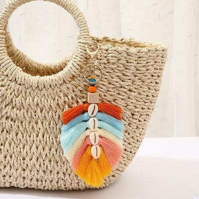 China Cashmere Feeling Plush Fringe Fringe Ball Bag Shell Cotton Blended Handmade Cotton Blended Hanging Rope Soft Hand DIY Key Chain for sale