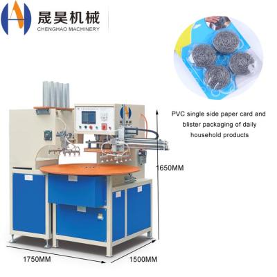 China Automatic 4 Station Plastic Food Factory Price PVC Blister Packing Sealing Machine for sale