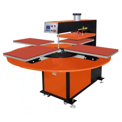 China Hotels 2021 New Style Hot Sale 40*60cm Four Station Pneumatic Heat Press Machine for sale