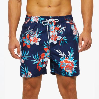 China Men 100% Polyester Quick Dry High Quality Breathable Fashion Mesh Outdoor Sports Beach Board Shorts Print Flower for sale