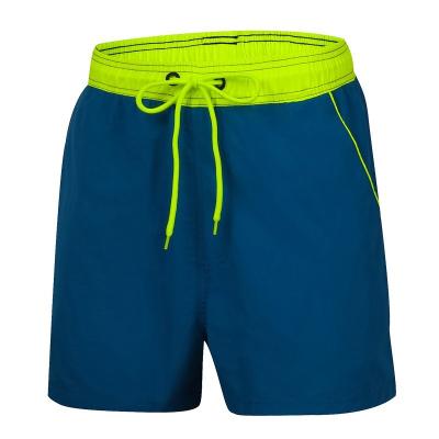 China Mesh Lined Swimming Trunks Men's Breathable European and American Solid Three-point Beach Surf Panel Quick-Drying Shorts for sale