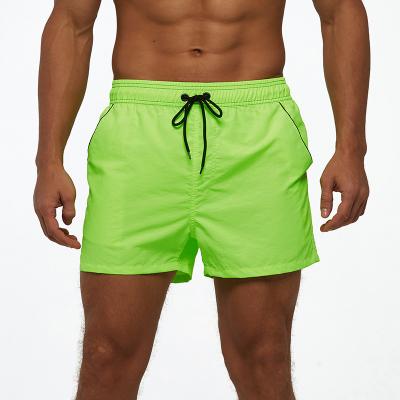 China Wholesale High Quality Soft Solid Color Breathable Sports Three Point Swim Beach Shorts European Swimming Trunks For Men for sale