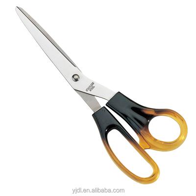 China Good Quality Amber Color Handle Household Office Shear Scissors for sale