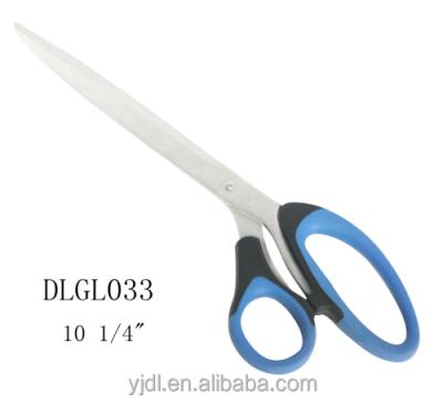 China 11 inch long stainless steel blade soft-grip handle household shear scissors for sale