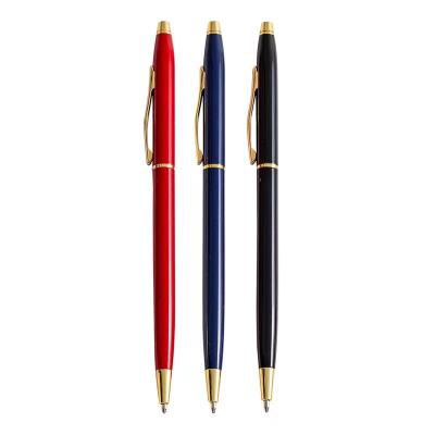 China office & School Pen Factory Hot Sale Metal Custom Logo Printing Ballpoint Pen Metal Gift Promotional Pen for sale