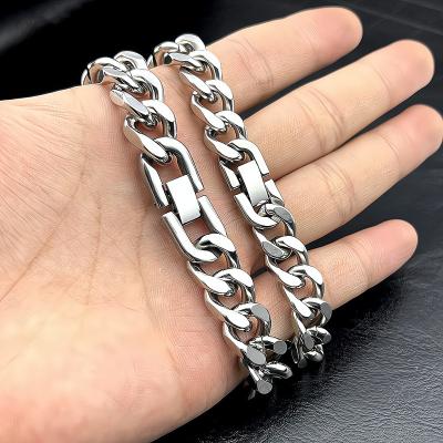 China TRENDY 316L Stainless Steel Trending Products Men Chain Stainless Steel Link Chain Bracelet for sale