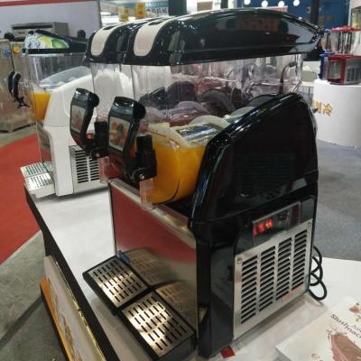 China Electric Wine Dispenser Machine 15L 2 Tanks CE Approved Used Slush Ice Machine With Imported Compressor for sale