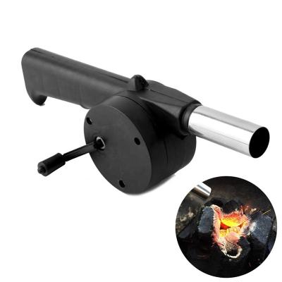 China Easily Cleaned Quick Starter BBQ Fire Tool Accessory Manual Operate Outdoor Portable BBQ Fan Hand Crank Blower for sale