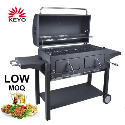 China 2019 Hot Sales 64 Inch Large Patio Heavy Duty Classic BBQ Grill Adjustable Size Charcoal Grill For Outdoor for sale