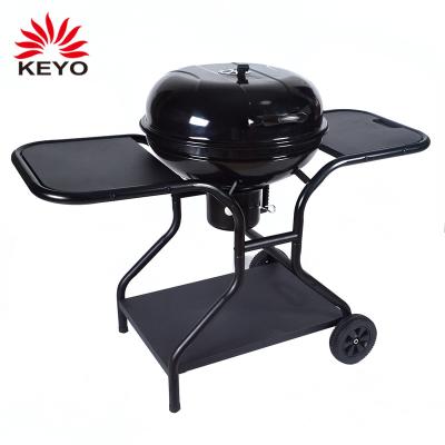 China Easily Assembled Cart Wheels Durable Kettle Barbecue Grill Apple BBQ Charcoal Grills With Table for sale