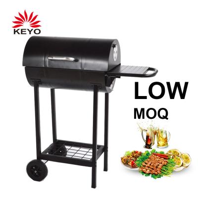 China Height Adjustable Oil Can Cart Charcoal Grill Charcoal BBQ Grill Garden BBQ Smoker Backyard Barrel BBQ Grill for sale