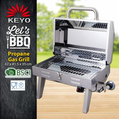 China Easily Assembled 12000 BTU Stainless Steel Table Top GRILL Portable Propane Grills With Certificate for sale