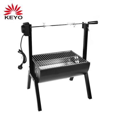 China Easily Assembled Electric Charcoal BBQ Spit Rotisserie Lamp Pig Spit Rotisserie Electric Rotating Grill for BBQ with Motor for sale