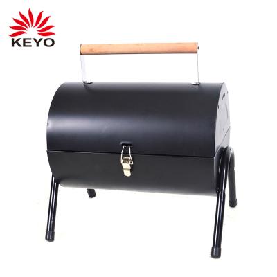 China Easily Assembled Advertising Promotion Pakistan Barrel Oil Drum Charcoal BBQ Grill Portable Garden Cylinder Grill for sale