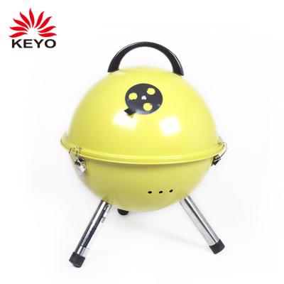 China Portable Table Round Easily Assembled Football Design Mini Barbecue Ball Shaped Bbq Charcoal Grills for sale