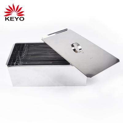 China Easily Assembled Cozy Wood Charcoal Grill Walmart Stainless Steel Chips Fish Smoker Box for sale