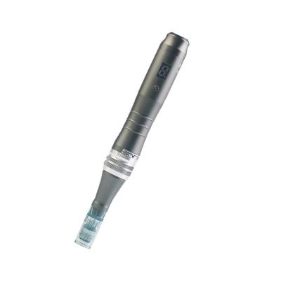 China Professional wireless m8 derma pen derma pen Digital 6 levels Anti-puffiness with special needle cartridges for derma pen for sale