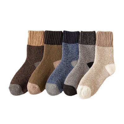 China British Style High Quality Terry Socks Cotton Men Thickened Diamond Shaped Winter 2021Fall Breathable Retro And Women's Socks Warm Gifts for sale