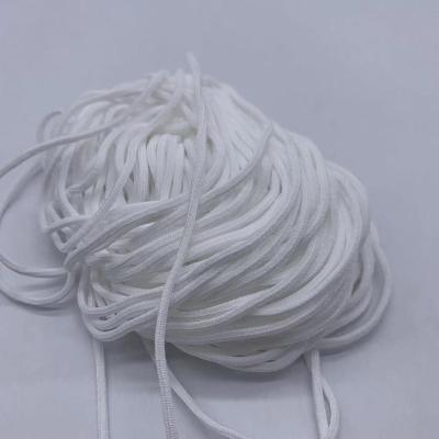 China White elastic earloop elastic band 3mm of a face mask elastic band for mask for sale