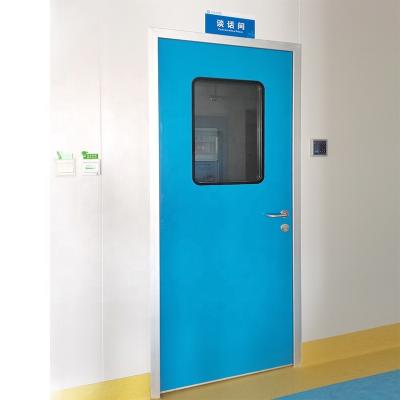 China GMP Industrial Airtight Swing Low Price Galvanized Safety Steel Cleanrooms Airtight Laboratory Door for sale