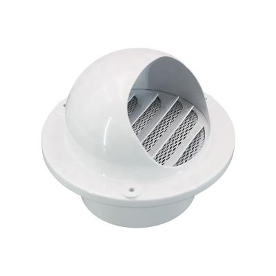 China Durable HVAC Aluminum Mushroom Canopy Air Ball Duct Cap Vent Hood For Exterior Wall for sale