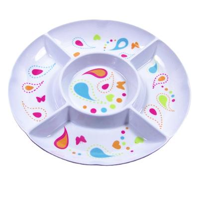 China Factory Supply Disposable Divided Platter Tray Of Good Quality Plastic Tray With Dividers Tableware Used In Decorating Sweets And Dried Fruit for sale