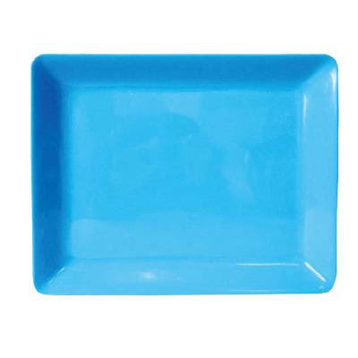 China Traditional Custom Rectangle Melamine Rectangle Tray Plastic Platter For Restaurant Party Bars for sale