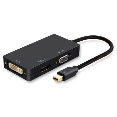 China Multi Function 3-In-1 Mini DisplayPort To HDMI Cable Travel Audio / Video Adapter for sale