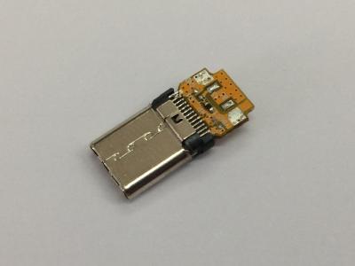 China USB-C 2.0 Connector USB Type-C Plug Connector Stamped Style 2 Layer PCB for sale