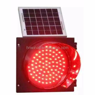 China High Brightness Plastic Solar Traffic Factory Price PC Yellow Flashing Light for sale