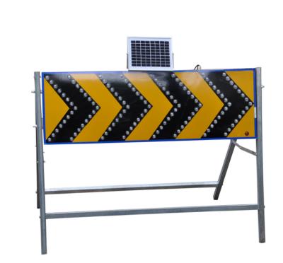 China High Visible Solar Powered Led Traffic Warning Light Arrow Signs Solar Light for sale