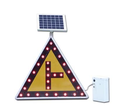 China High Visibility Reflection Customized Solar Power LED Road Traffic Sign Light for sale