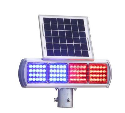 China High Visible LED Strobe Warning Light Red Blue Solar Strobe Flash Lamp for sale