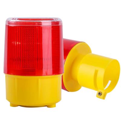 China High Visible Solar Powered Warning Light Traffic Solar Flashing Light Cones Beacon Light Lamp for sale