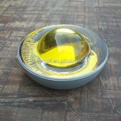 China No Blind Spots In Any Curve Retroreflective Yellow Cat Eye Road Stud for sale