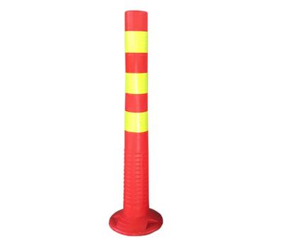 China Durable 75CM PU Spring Post Road Safety Reflective Flexible Road Warning Post for sale