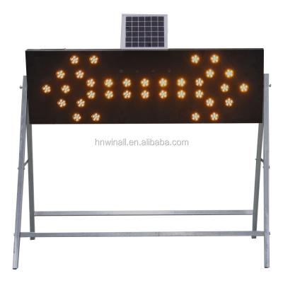 China solar led light removable board warning arrow traffic sign post 150cm*50cm*5cm or customize for sale