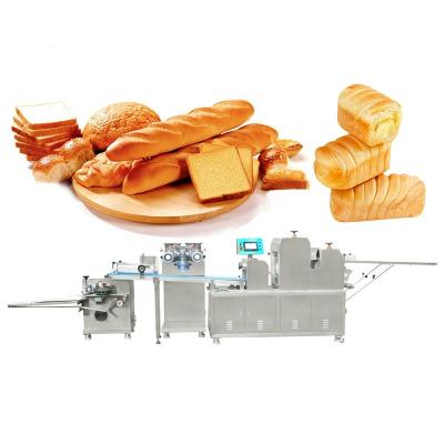 China High Efficiency Mini Flat Loaf Japan Fully Automatic Set Small Bread Dough Production Line Bake Make Maker Machine for sale