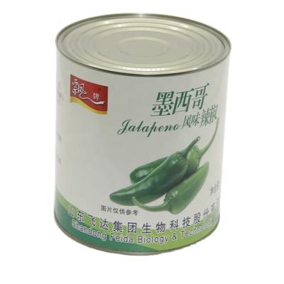 China Producer Jalapeno A10 Sour & Spicy Satural Salty Canned Pepper 3 Kg Jar for sale