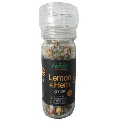 China Dry Lemon Seasoning and Sea Salt Grind Bottle Roast Steak Must Have for sale