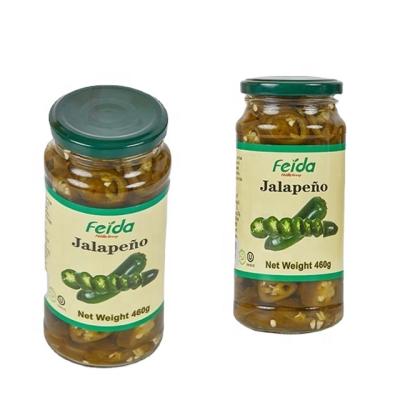 China Canned jalapeno green sliced ​​pickled for pizza and burger for sale