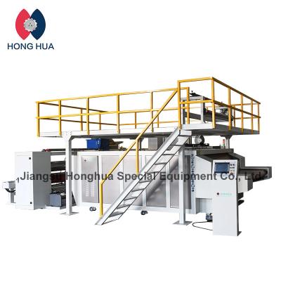 China hot lamination without solvents M, 500mm-3000mm HongHua Double Flat Belt Sound Insulation Cotton Melt Powder Flat Lamination Machine from China for sale